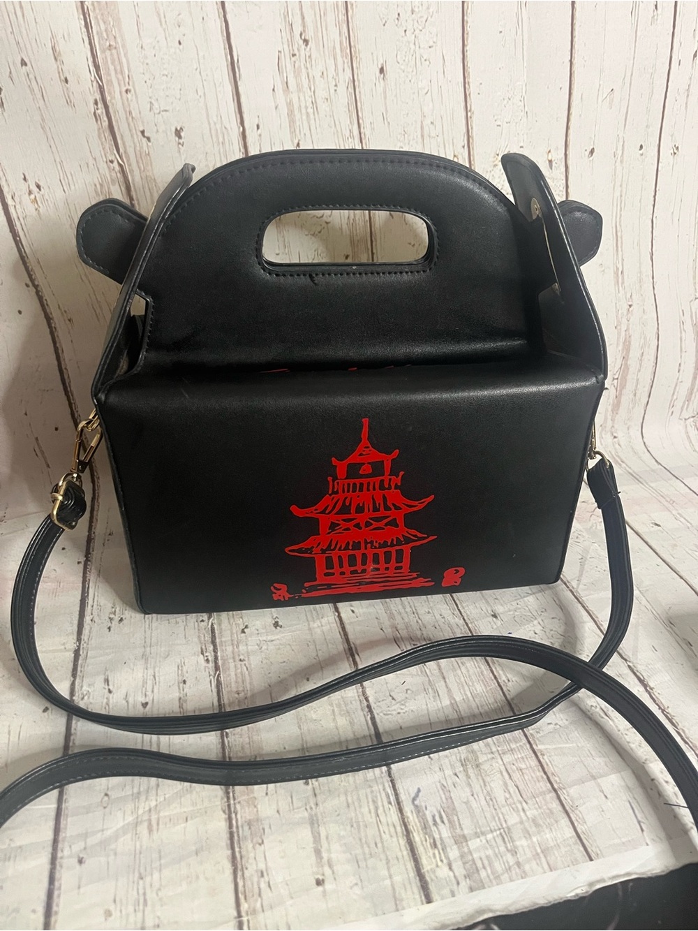 Chinese Takeout Box Crossbody Purse